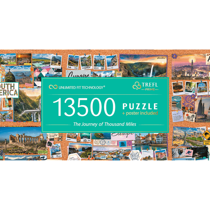przód opakowania The Journey of Thousand Miles - puzzle 13500 elementów | Trefl