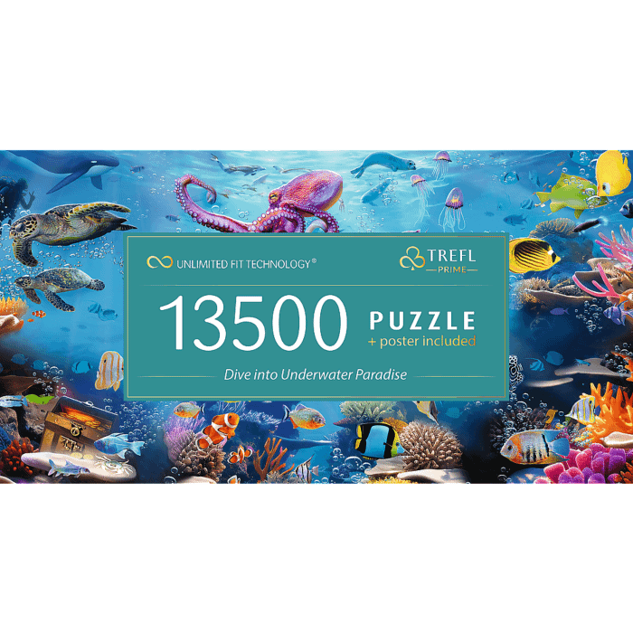 Puzzle Prime 13500 el. Dive into Underwater Paradise - przód opakowania