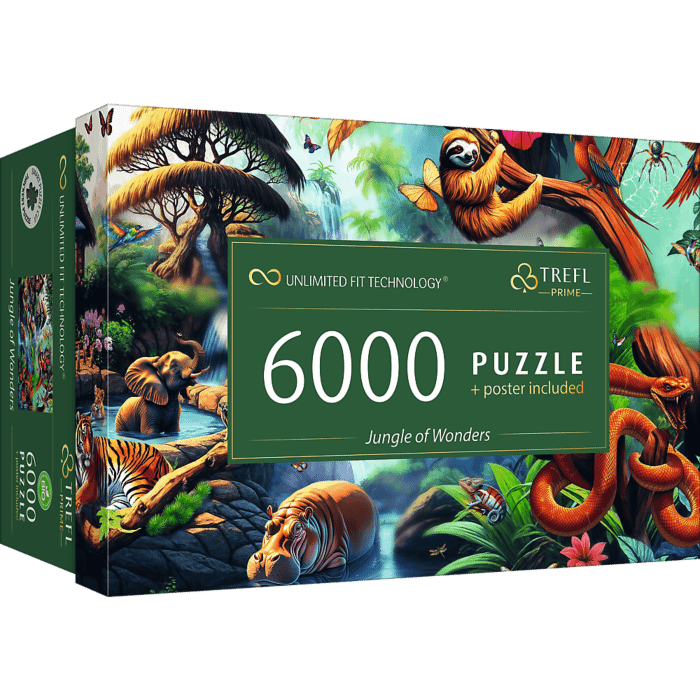 Puzzle Prime 6000 el. Jungle of Wonders - przód opakowania 