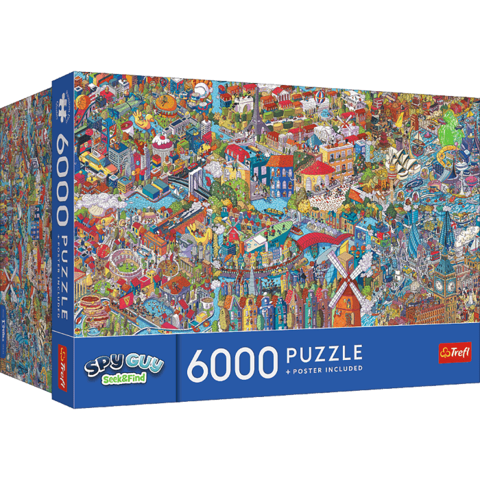 Puzzle Premium Plus Quality 6000 el. Spy Guy - Seek & Find: City Break - opakowanie 