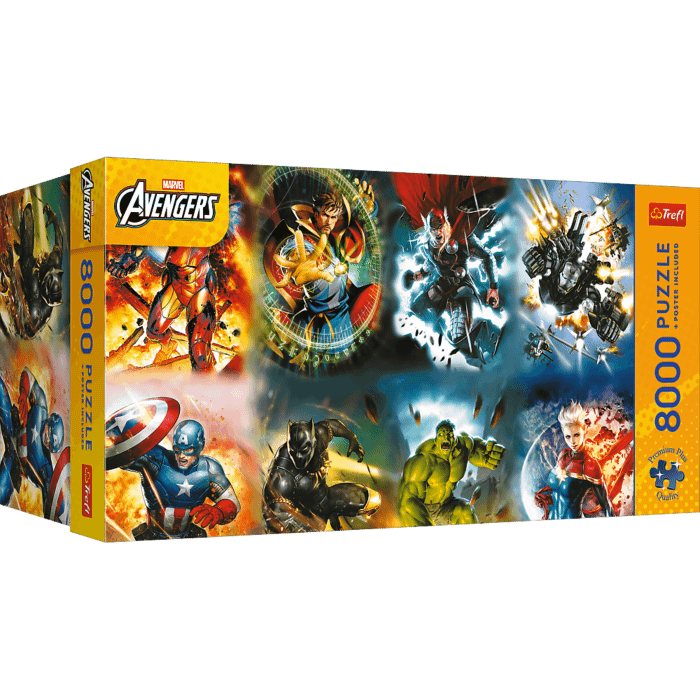 Puzzle Premium Plus Quality 8000 el. Avengers: Legends in Action - opakowanie 