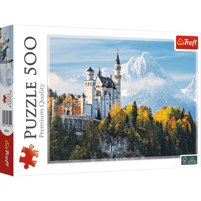 Puzzle 500 el. Zamek Nauschwanstein, Niemcy