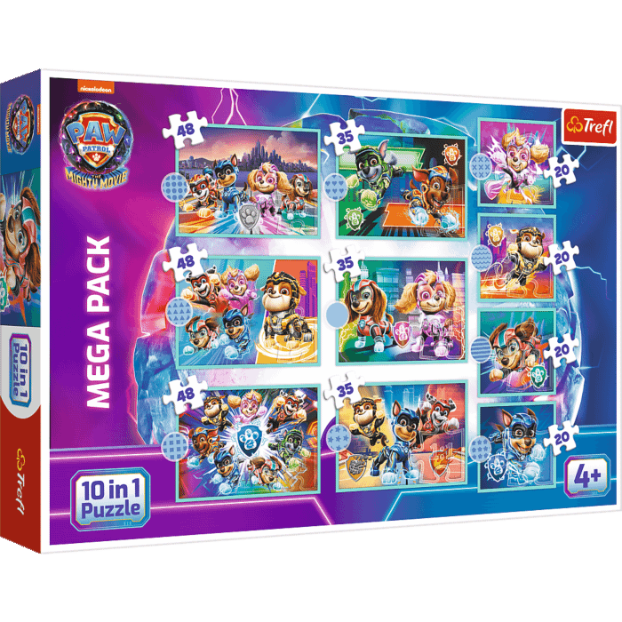 Puzzle 10w1 Psi Patrol Wesoły dzień piesków - opakowanie