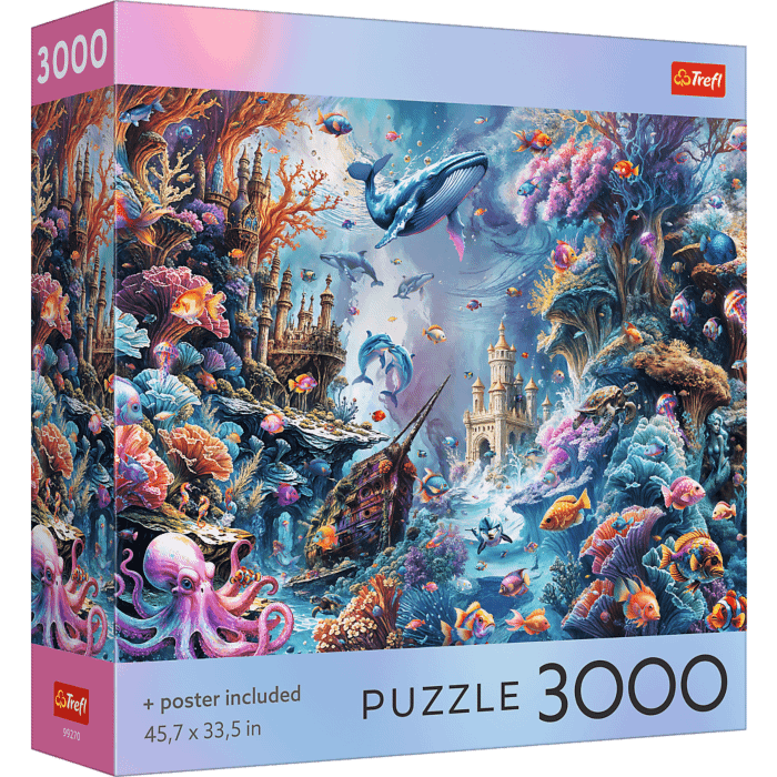 Puzzle 3000 el. USA Collection: Underwater Life - opakowanie 