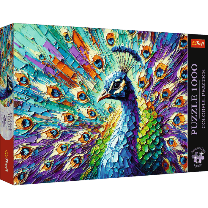 Puzzle Premium Plus Quality 1000 el. Colorful Peacock - opakowanie