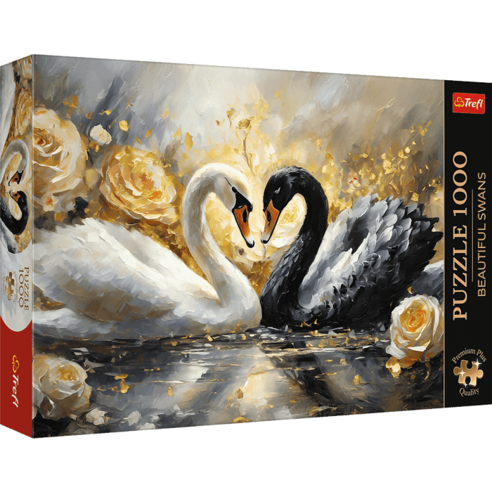Puzzle Premium Plus Quality 1000 el. Beautiful Swans - opakowanie
