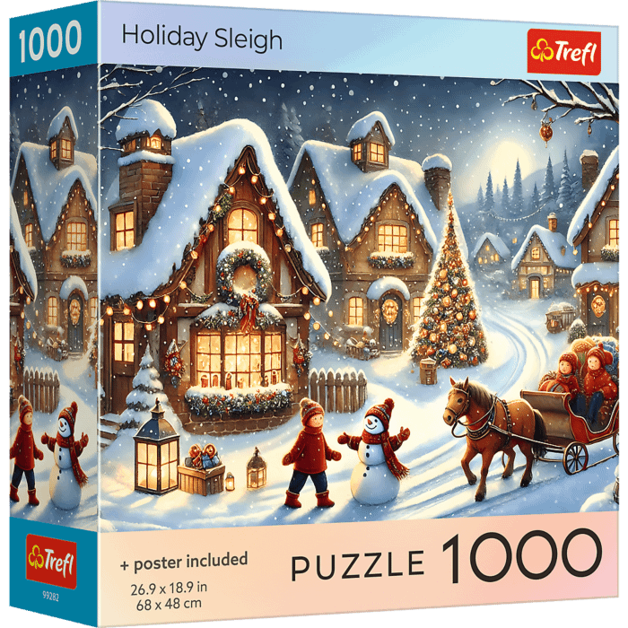 Puzzle 1000 el. USA Collection: Holiday Sleigh - opakowanie