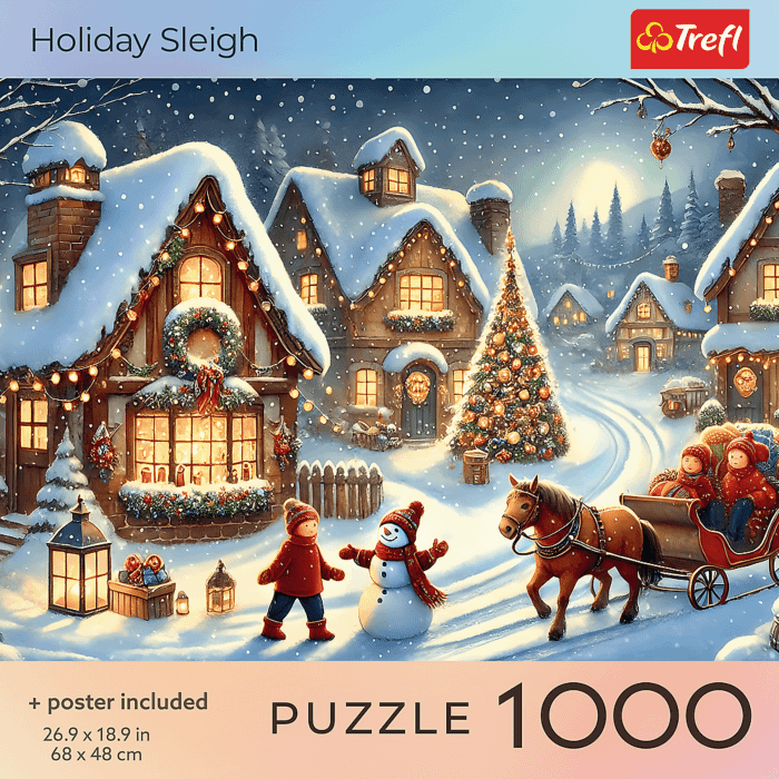 Puzzle 1000 el. USA Collection: Holiday Sleigh | Trefl