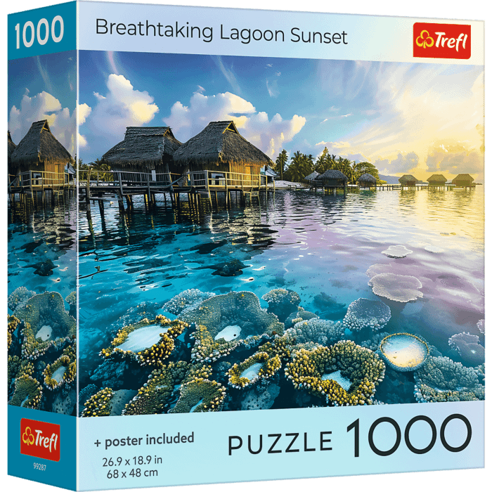 Puzzle 1000 el. USA Collection: Breathtaking Lagoon Sunset - opakowanie