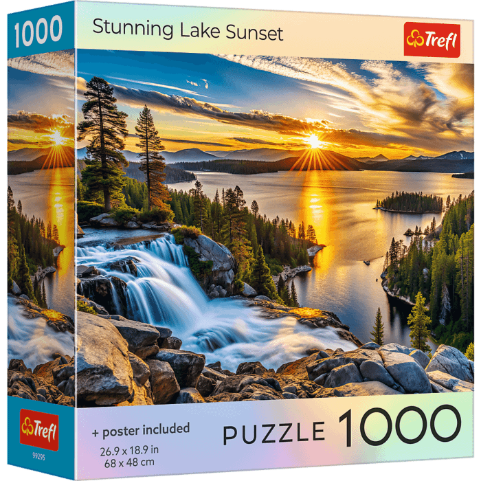 Puzzle 1000 el. USA Collection: Stunning Lake Sunset - opakowanie 