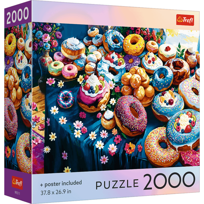 Puzzle 2000 el. USA Collection: Colorful Donuts - opakowanie
