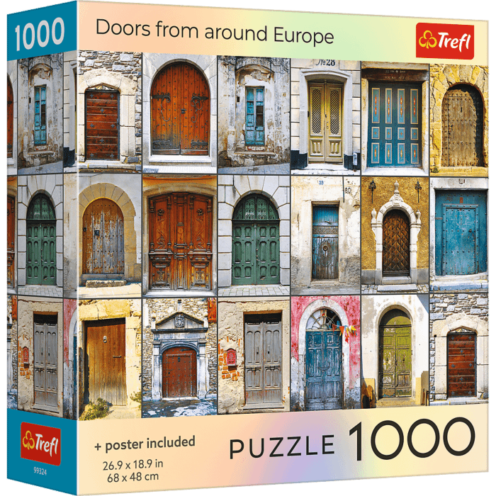Puzzle 1000 el. USA Collection: Doors from Around Europe