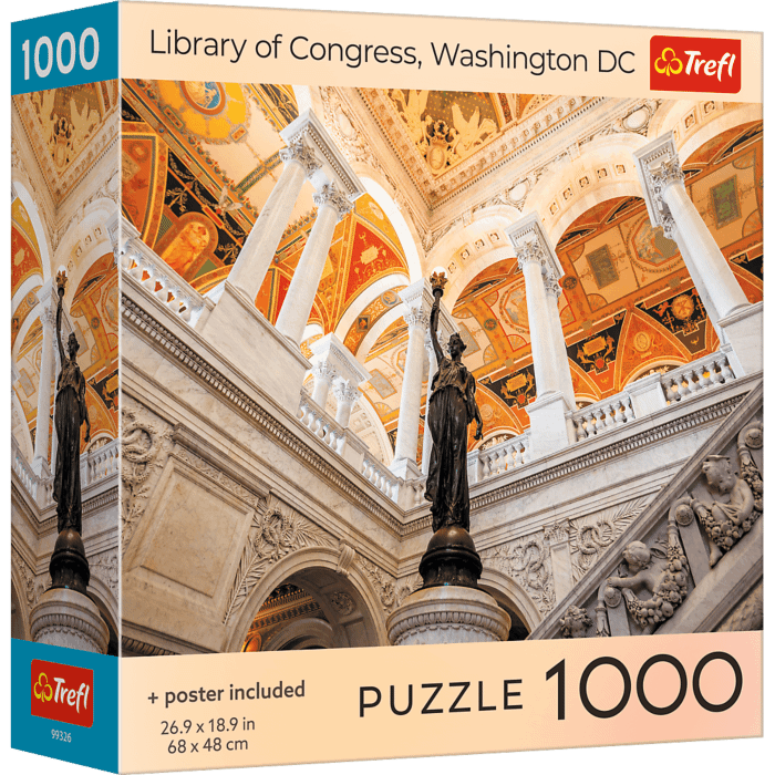 Puzzle 1000 el. USA Collection: Library of Congress, Washington DC - opakowanie 