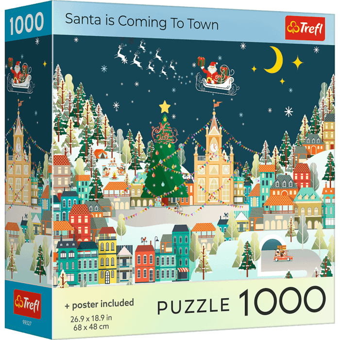 Puzzle 1000 el. USA Collection: Santa is Coming to Town - opakowanie 