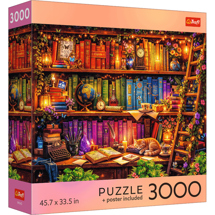 Puzzle 3000 el. USA Collection: Magical Library - opakowanie 