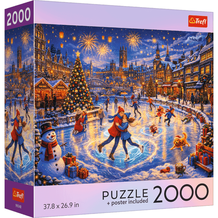 Puzzle 2000 el. USA Collection: Festive Ice Skating Night - opakowanie 