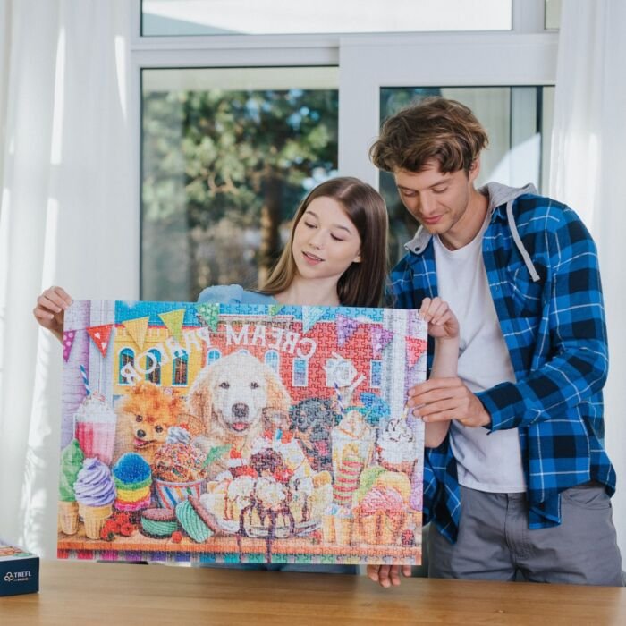 Doggy Peekers, Puzzle 1000 elementów od Trefl Prime UFT - zdjęcie 5
