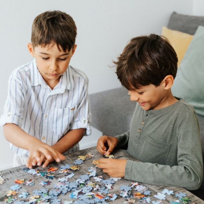 Puzzle Marvel 2 x 70 el. Zostań bohaterem - Wspólne układanie puzzli