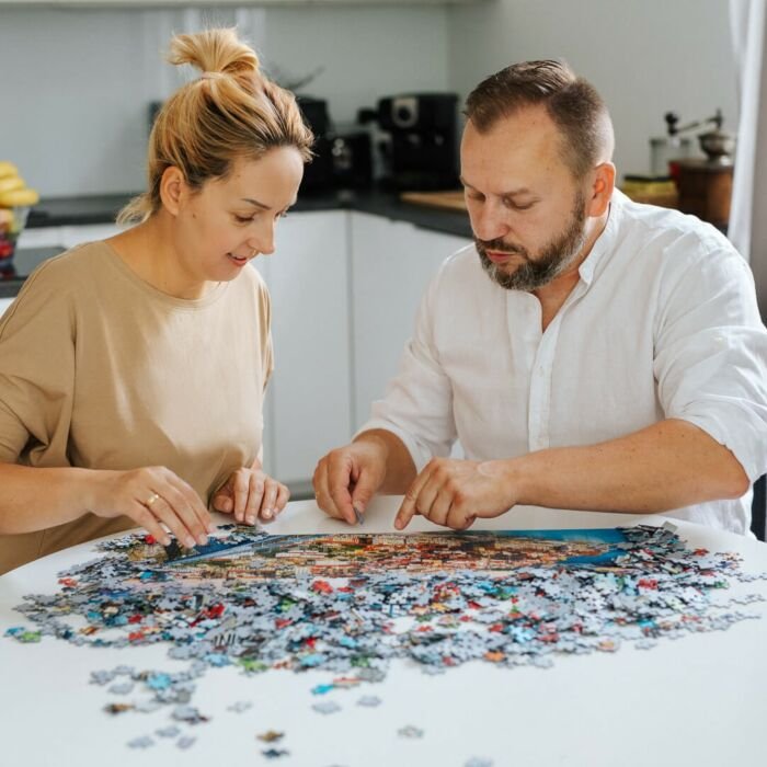 Puzzle 1000 el. Widok na Tenerefę, Hiszpania - Wspólne układanie puzzli