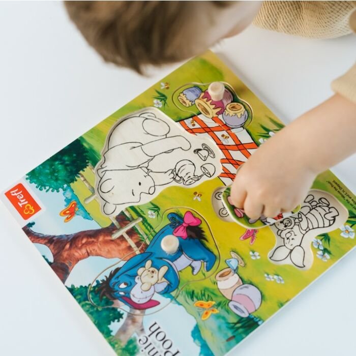Wooden toy Winnie The Pooh, Puzzle mini