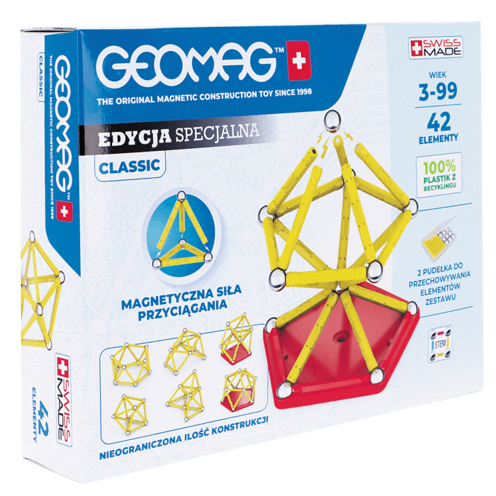 Geomag - Classic Panels Recycled - klocki magnetyczne 35 el. - produkt Geomag - Classic Panels Recycled - klocki magnetyczne 35 el. - produkt