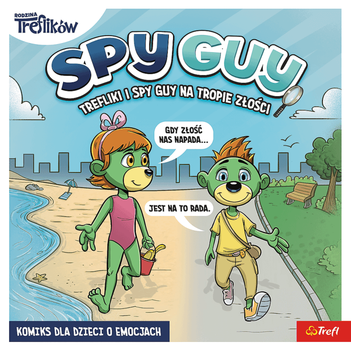 Komiks Spy Guy. Na tropie złości - przód okładki