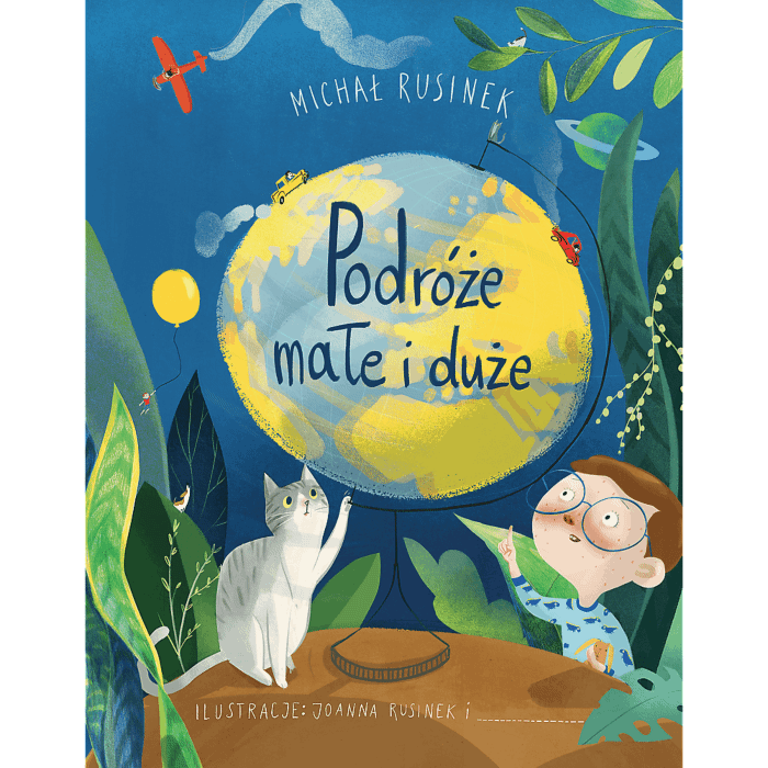 Książka Podróże małe i duże, Rusinek - przód okładki Książka Podróże małe i duże, Rusinek - przód okładki