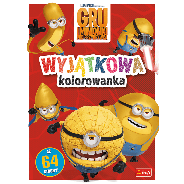 Książka aktywizująca Gru i Minionki: Pod przykrywką. Wyjątkowa kolorowanka - przód okładki