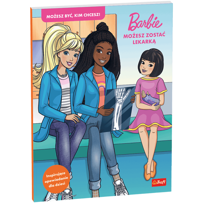 Książka Barbie, Możesz zostać lekarką - przód okładki Książka Barbie, Możesz zostać lekarką - przód okładki
