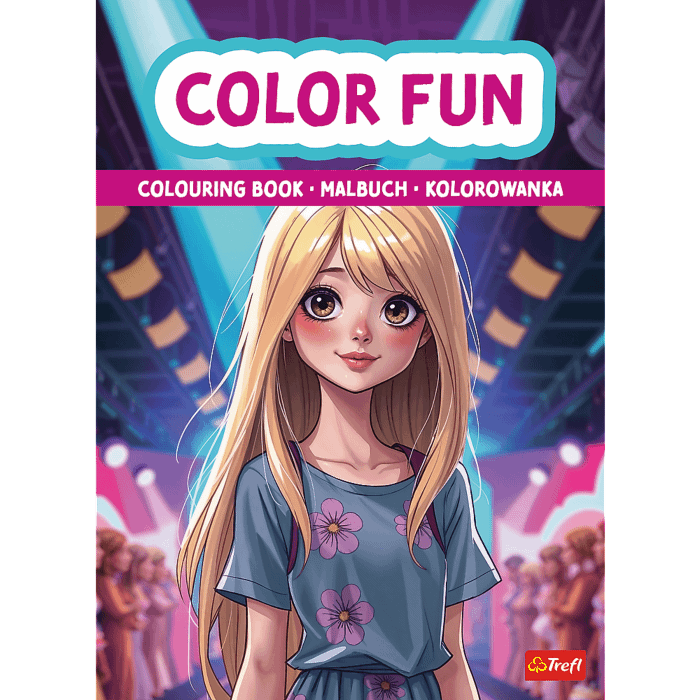 Książka aktywizująca Modelki, kolorowanka - okładka