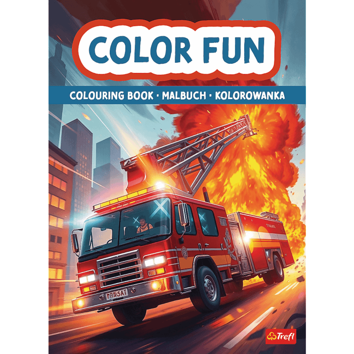 Książka aktywizująca Pojazdy ratunkowe, kolorowanka Książka aktywizująca Pojazdy ratunkowe, kolorowanka