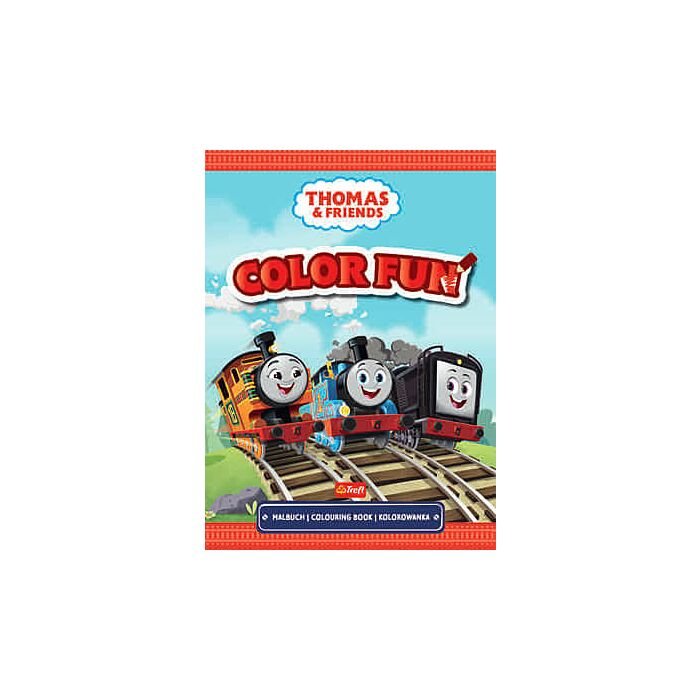Książka aktywizująca Thomas&Friends, kolorowanka - przód kolorowanki 