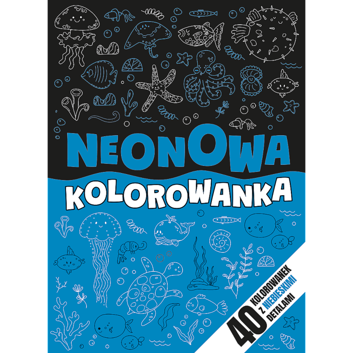Przód książki - Niebieski. Neonowy zawrót głowy Przód książki - Niebieski. Neonowy zawrót głowy