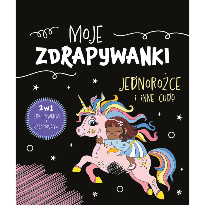 Książka aktywizująca Jednorożce i inne cuda. Moje zdrapywanki - przód produktu Książka aktywizująca Jednorożce i inne cuda. Moje zdrapywanki - przód produktu