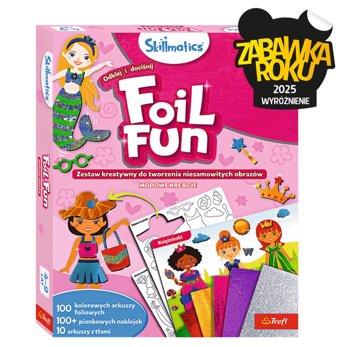 Zestaw kreatywny Skillmatics, Foil Fun, Modowe Kreacje - Zabawka Roku 2025 Zestaw kreatywny Skillmatics, Foil Fun, Modowe Kreacje - Zabawka Roku 2025