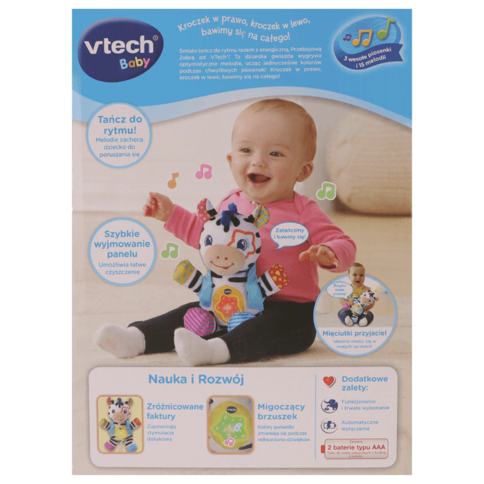 Przebojowa Zebra - zabawka elektroniczna VTech
