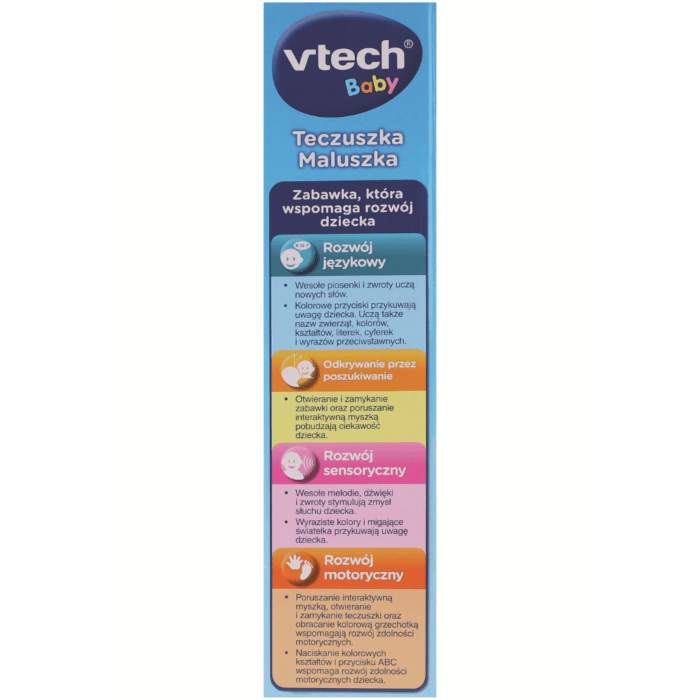 VTech, Teczuszka Maluszka - zabawka interaktywna dla dzieci - zdjęcie 4
