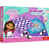 Gra planszowa Warcaby i Młynek Koci Domek Gabi - opakowanie