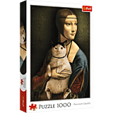 Dama z kotem puzzle 1000 elementów Trefl
