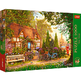 Puzzle Premium Plus Quality 1000 el. Tea Time: Domek pod strzechą  - opakowanie