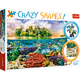 Tropikalna wyspa - Crazy Shapes - puzzle 600 od Trefl