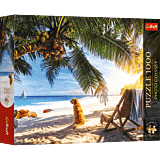 Puzzle Premium Plus Quality 1000 el. Photo Odyssey: Relaks na plaży, Seszele - opakowanie