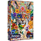 Puzzle 600 el. Flamingo by Trefl, Kolaż inspiracji - opakowanie 
