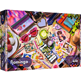 Puzzle 600 el. Flamingo by Trefl, Mój mały świat - opakowanie 