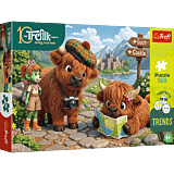 Puzzle Rodzina Treflików, Inspired By Trends 160 el. Urocza Krówka - opakowanie