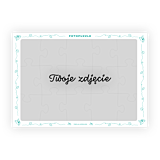 Fotopuzzle ramkowe 15 el. - turkusowa ramka