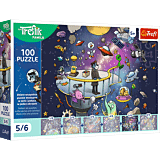 Puzzle UFT Rodzina Treflików 100 el. Bert w kosmosie - opakowanie