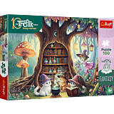 Puzzle Rodzina Treflików, Inspired By Fantasy 100 el. Czarodziejskie Kociaki - opakowanie 