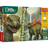 Puzzle Rodzina Treflików, Inspired By Dino World 100 el. Stegosaurus - opakowanie 