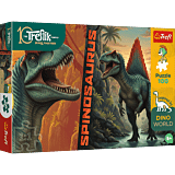 Puzzle Rodzina Treflików, Inspired By Dino World 100 el. Spinosaurus - opakowanie